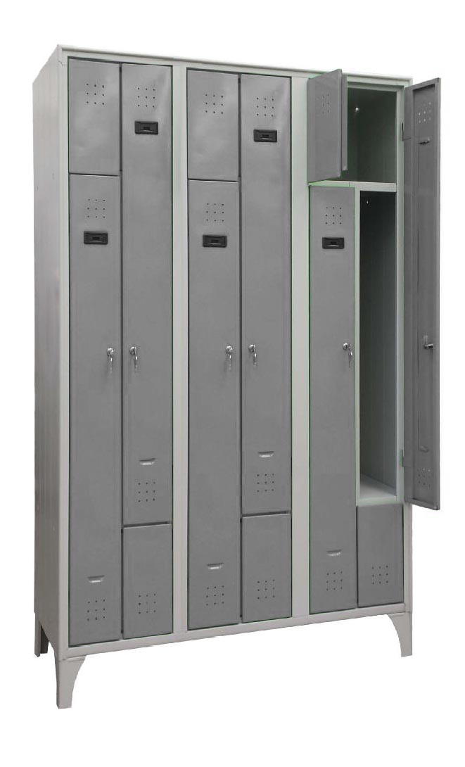 Armoire Vestiaire L2G Type L - Gain de Place Professionnel 6 Cases