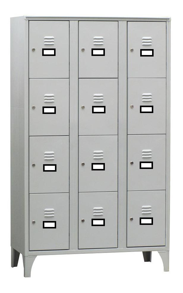 Armoire Vestiaire Multicases L2G - 12 Cases avec Fermeture à Clé