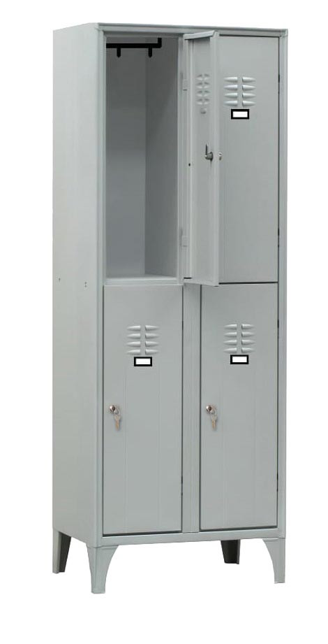 Armoire vestiaire L2G multicases 2C-4CA - Stockage sécurisé