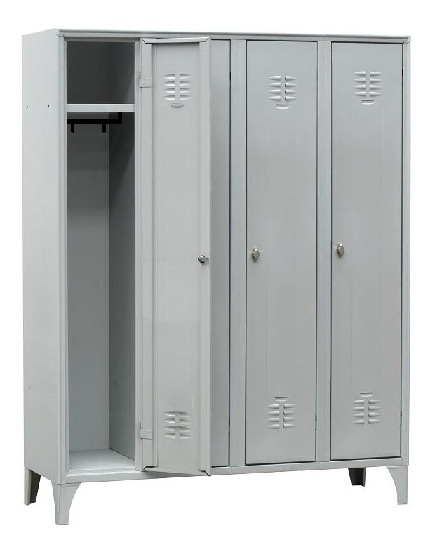 Vestiaire Industriel Propre L2G 4C-IP - Casier Acier 4 Portes Sécurisé
