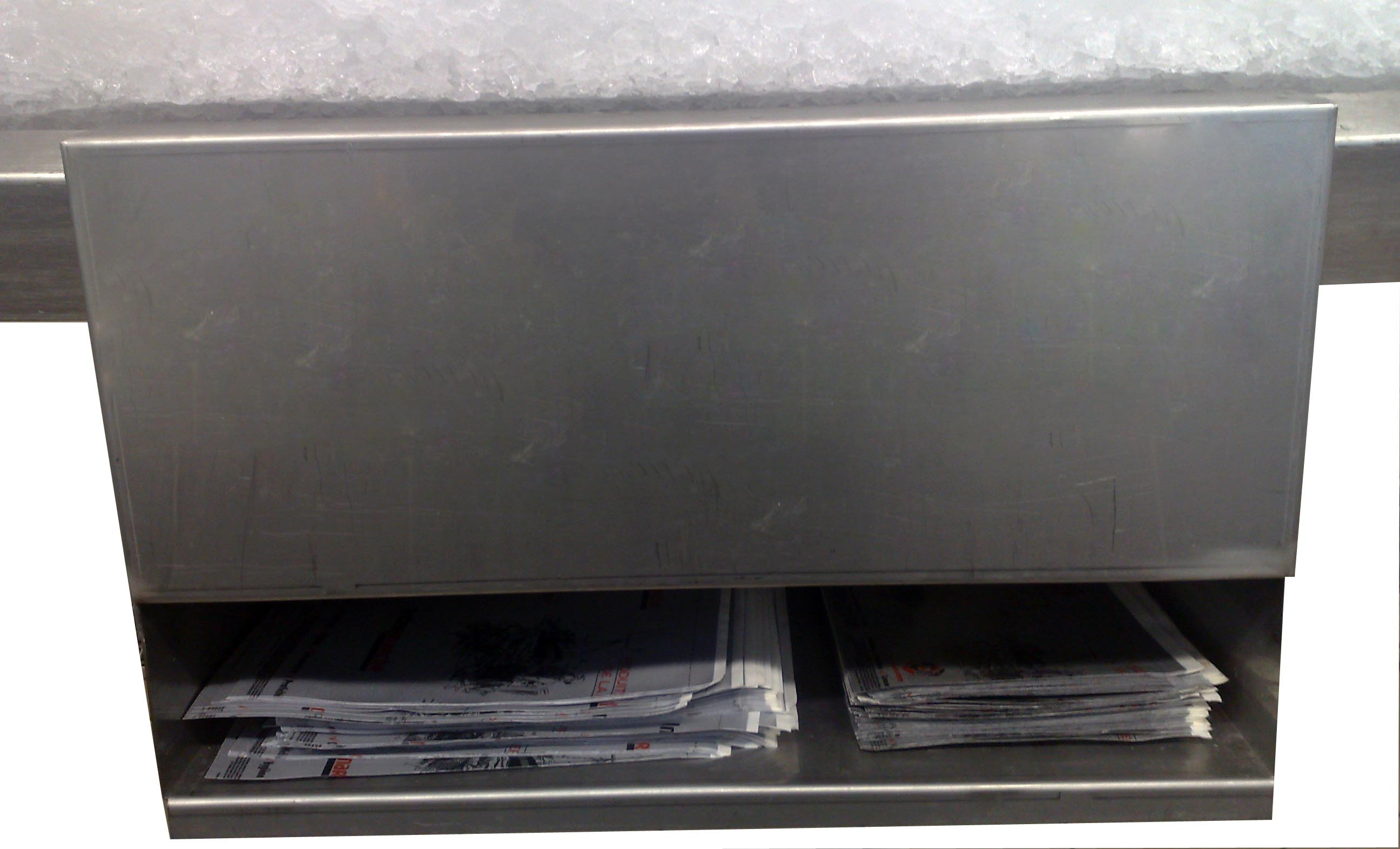 Case à papier L2G - 1 compartiment horizontal pour étal réfrigéré