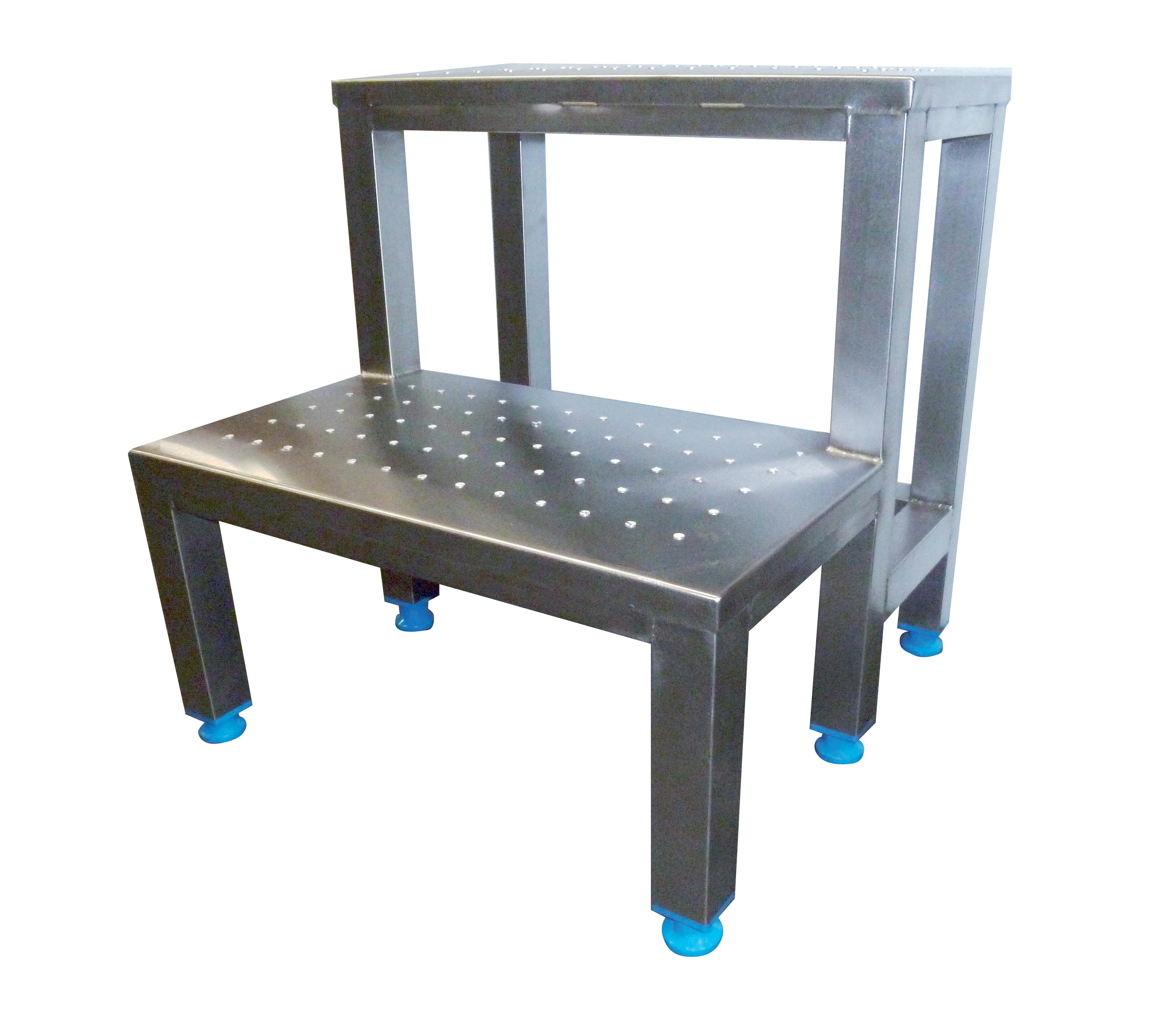 Estrade anti-dérapante L2G - 2 marches inox pour accès sécurisé