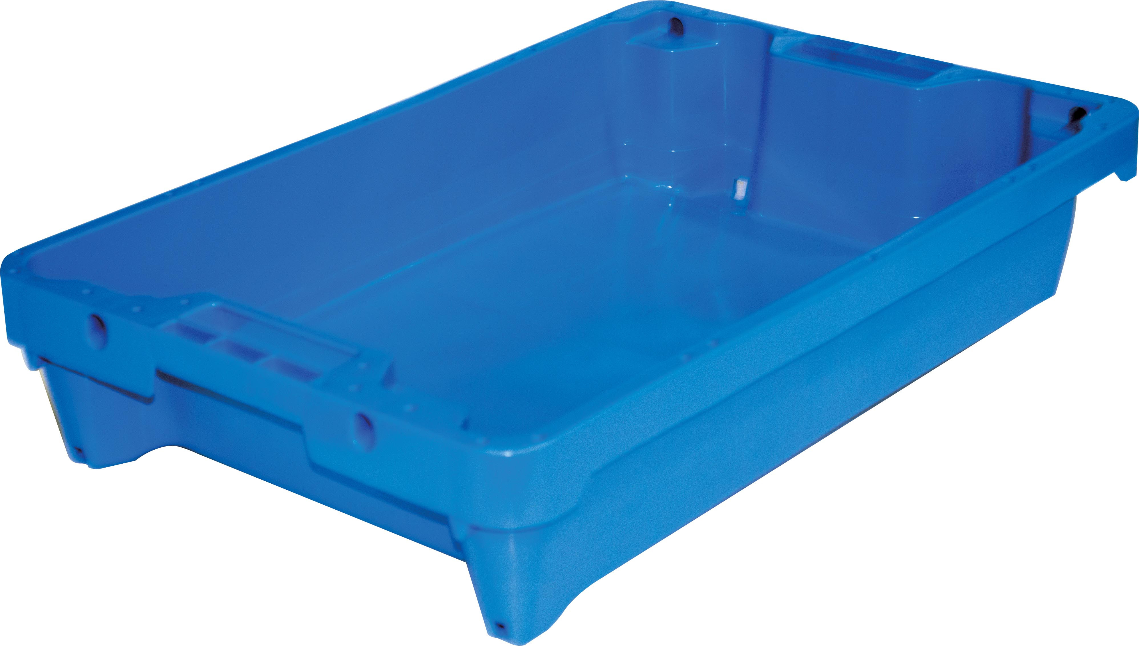 Bac de criée L2G emboitable et gerbable avec drainage - Professionnel