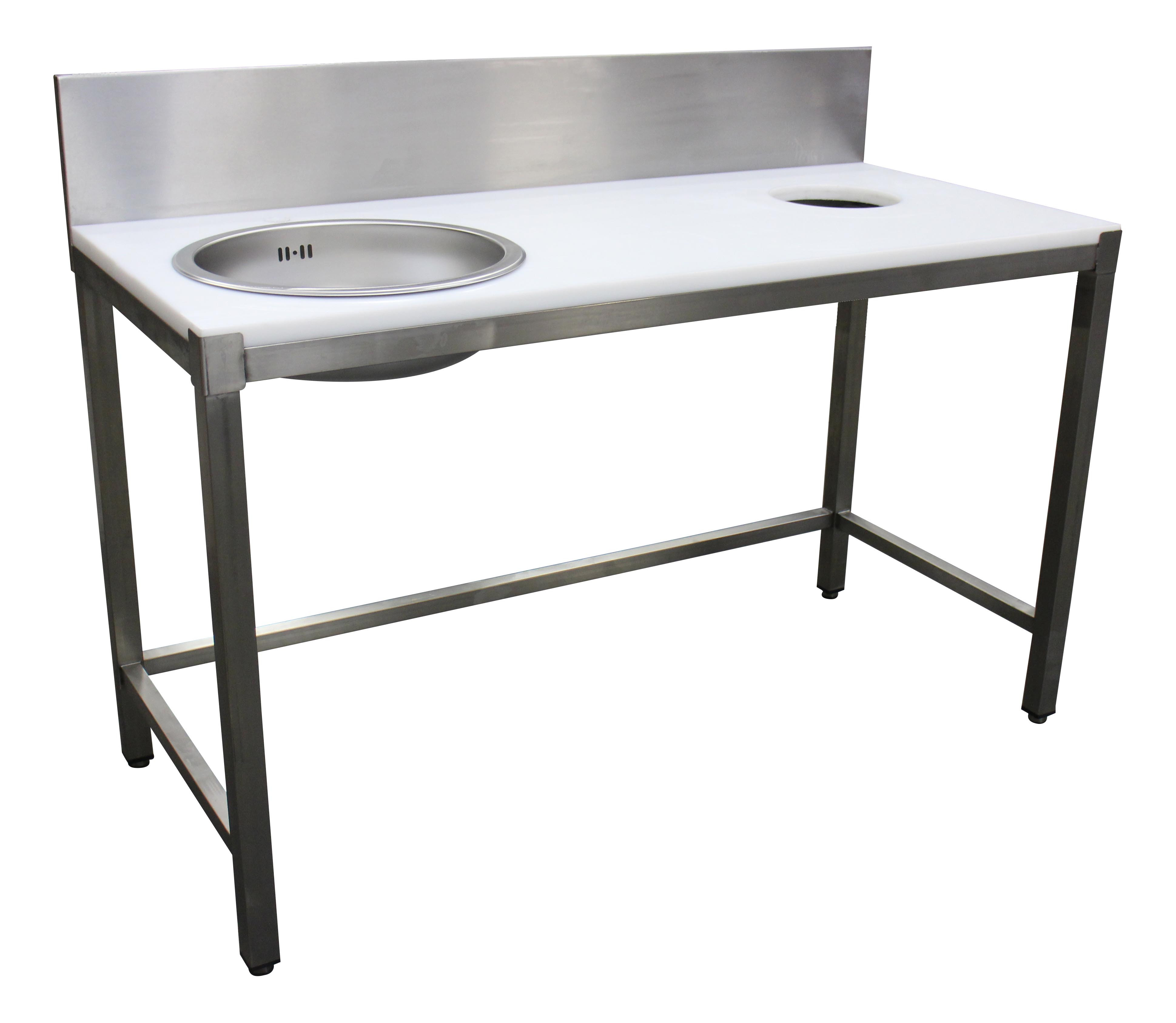 Table préparation poisson L2G 2 bacs - Table pro poissonnerie