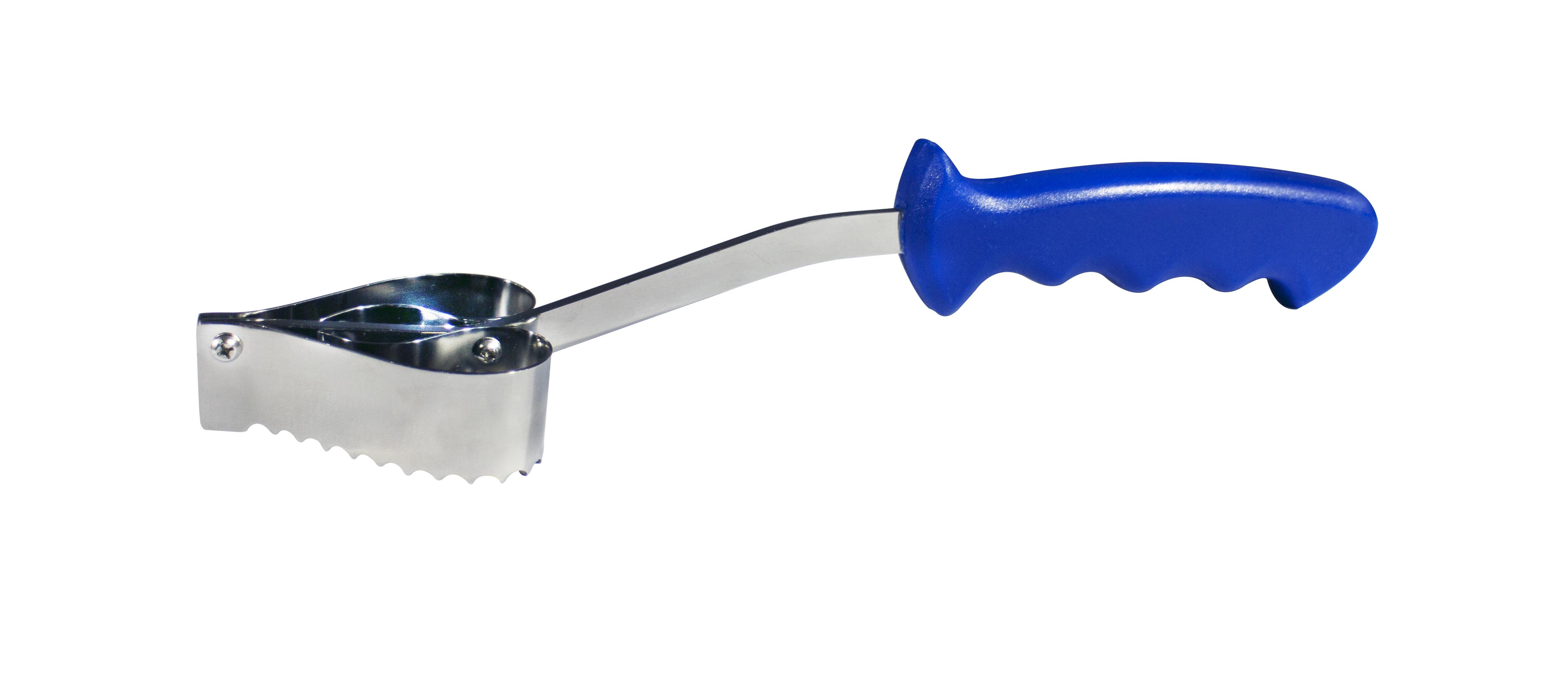 Écailleur Double à Poisson L2G - Manche Bleu Professionnel 17 cm