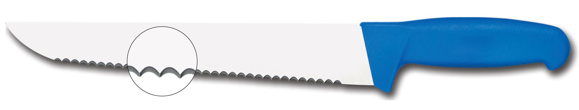 Couteau à poisson cranté L2G 420 mm - Professionnel pour découpe