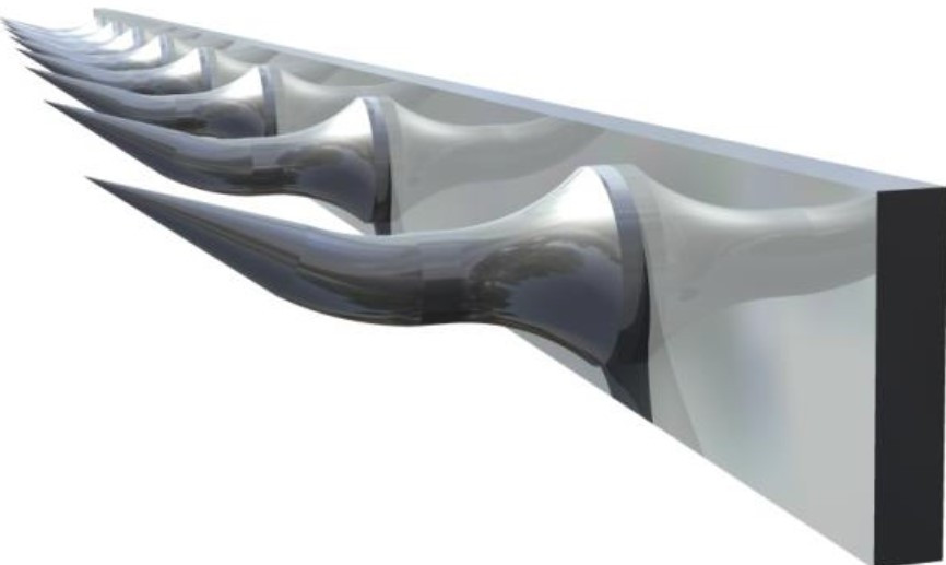 Barre à dents inox 304 L2G - Section 30x6 mm pour boucherie