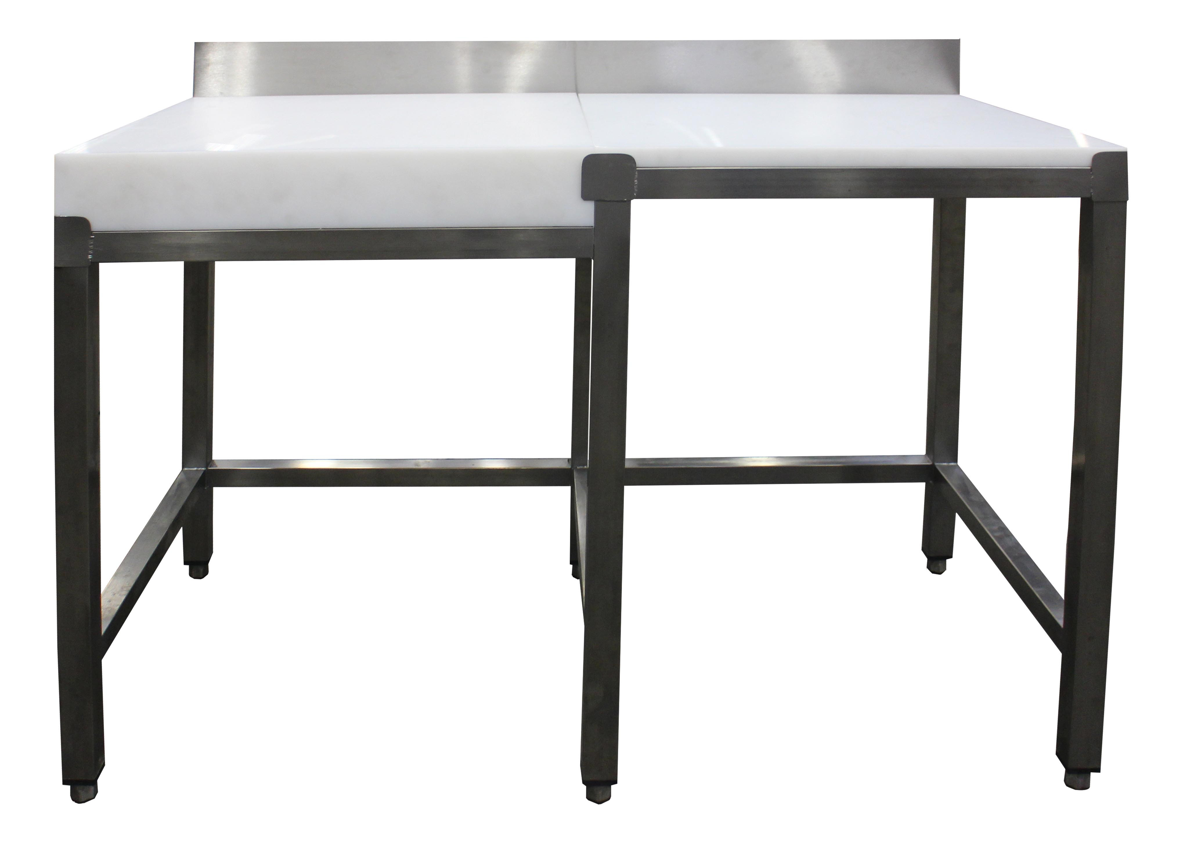Combiné adossé billot L2G 600x600 - Table professionnelle cuisine CHR