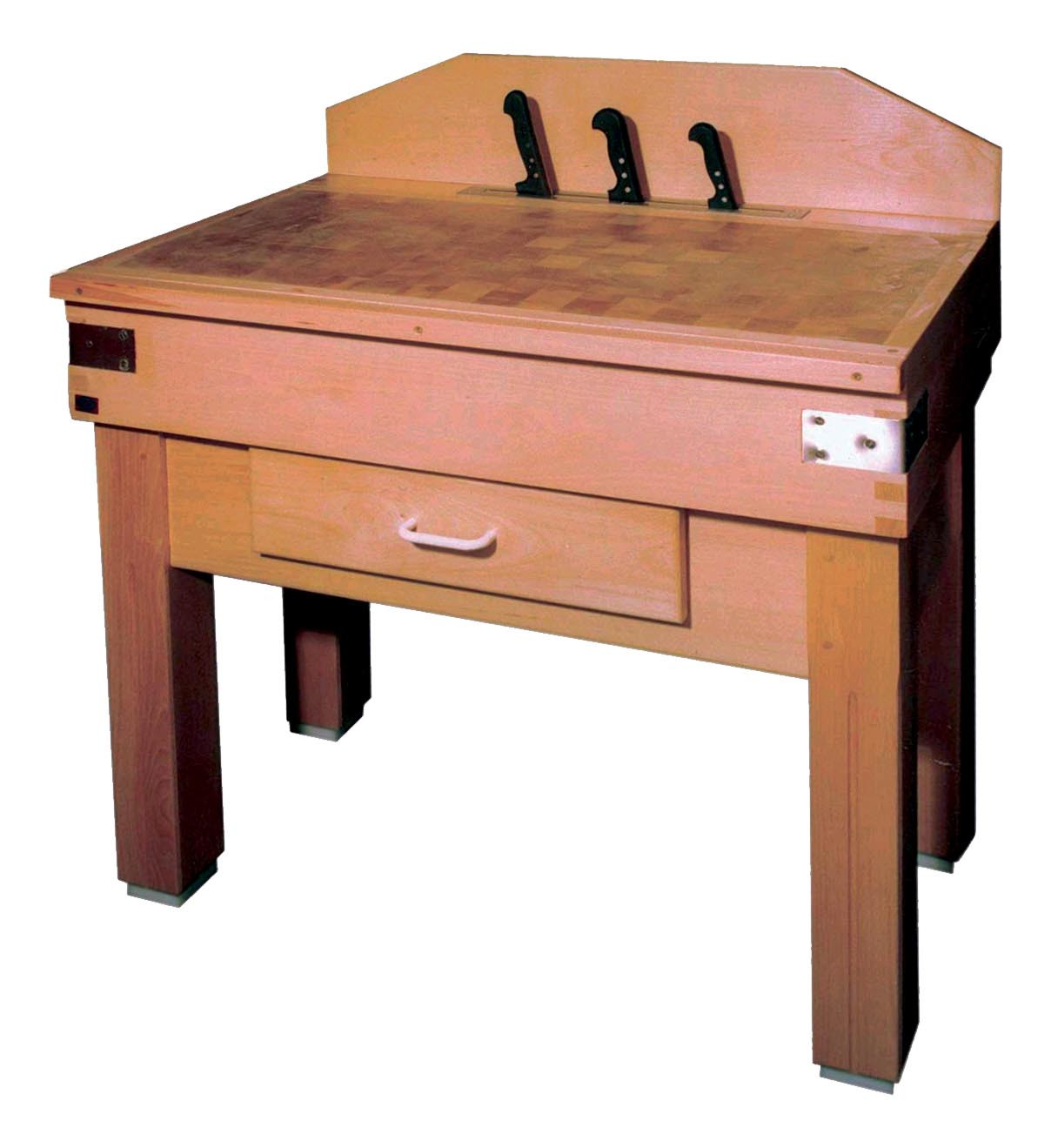 Billot bois L2G complet - Planche de découpe professionnelle boucherie