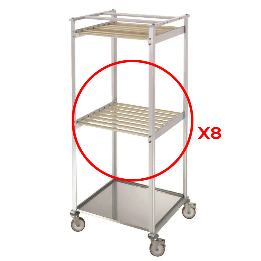Barre d'accroche charcuterie supplémentaire L2G - 700 mm bois