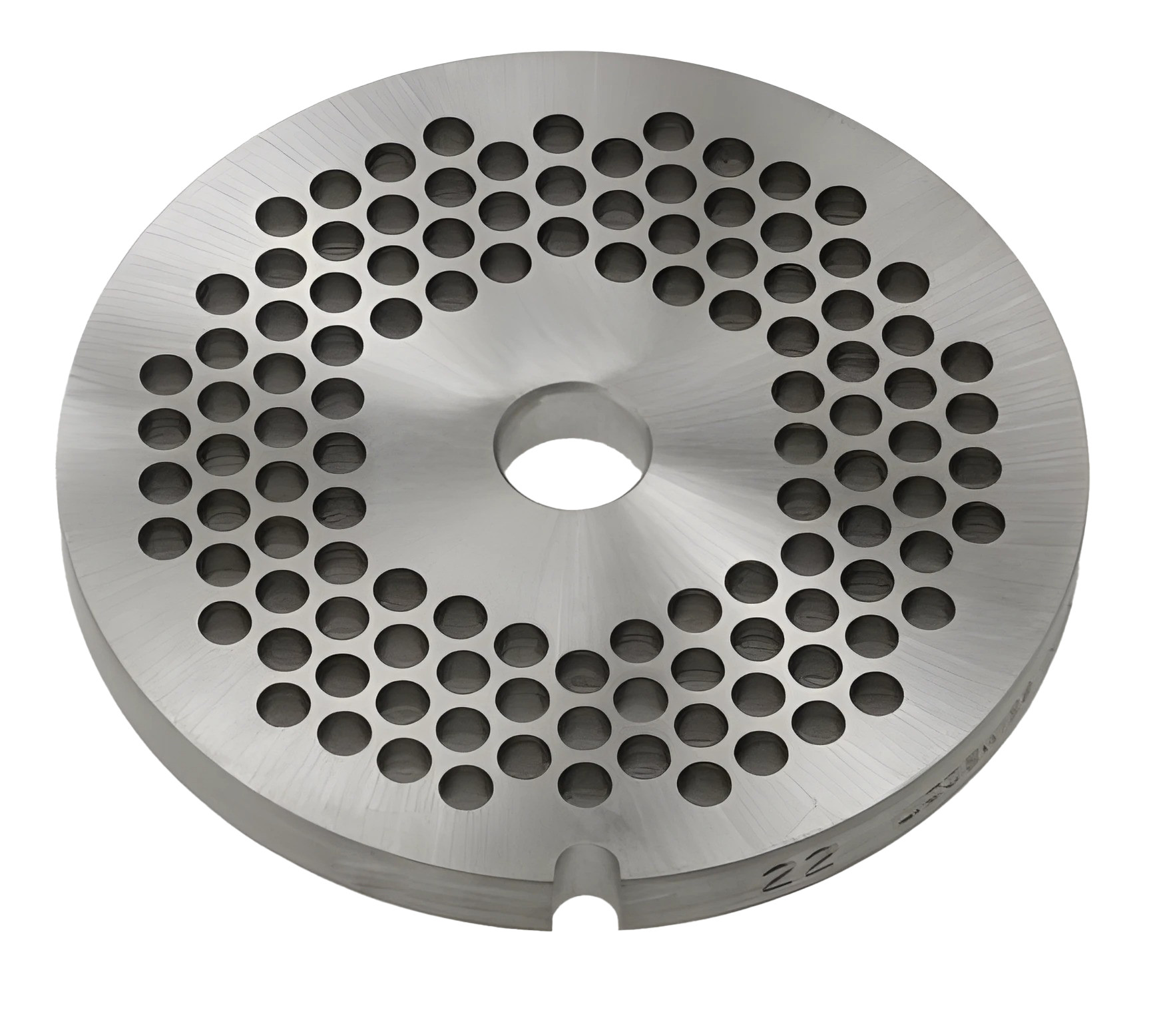 Plaque inox N°22 L2G - Accessoire hachoir professionnel 10mm diamètre