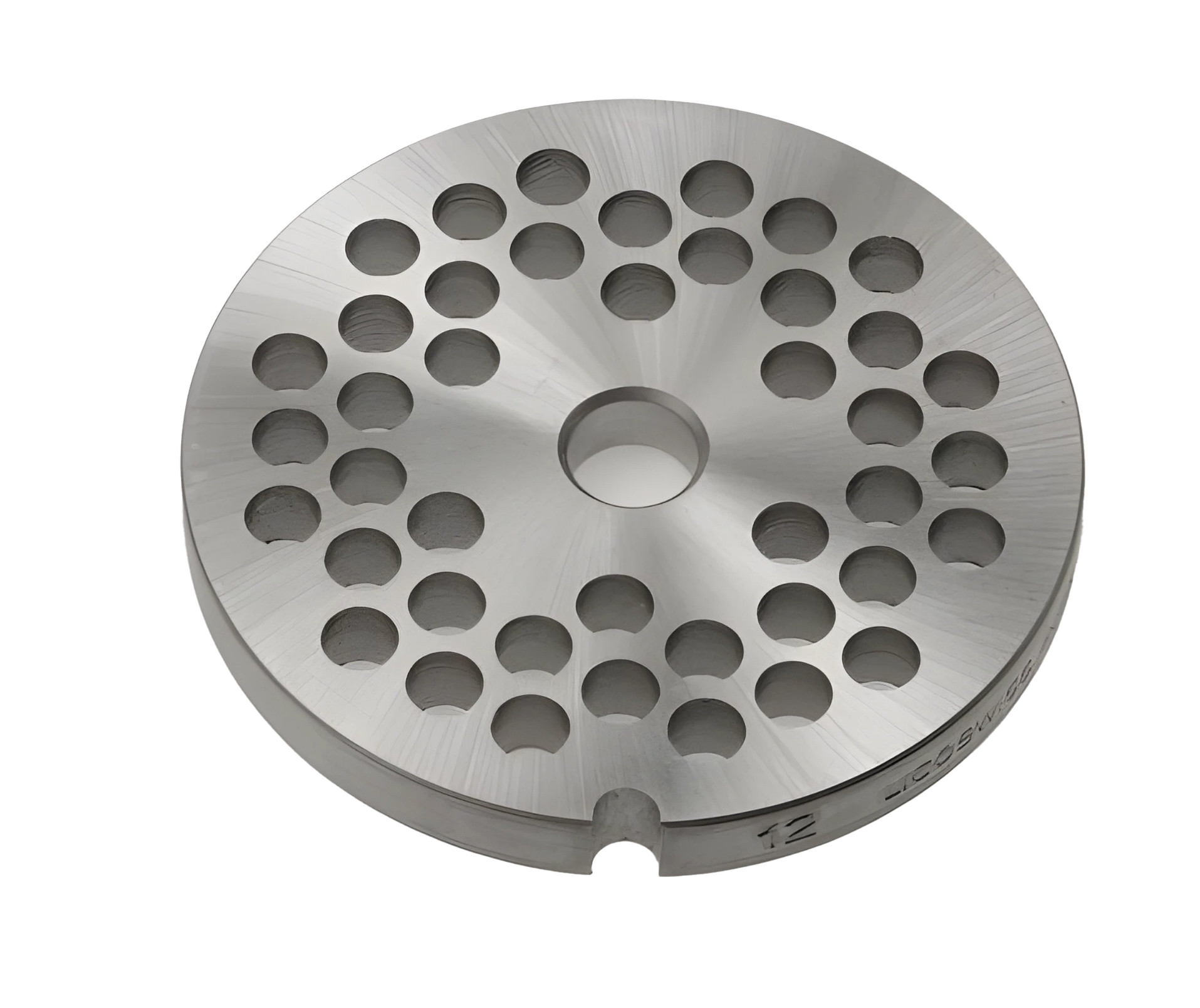 Plaque inox N°12 L2G - 3mm pour hachoir à viande professionnel