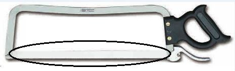 Lame Inox L2G 550 mm - Rechange pour scie Parisienne professionnelle