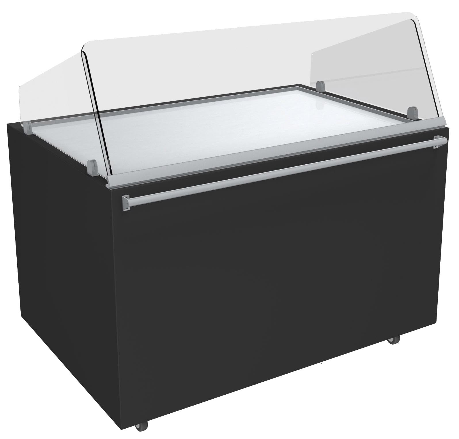 Meuble Pizza Chauffant L2G 120°C - Vitrine chauffante ouverte inox