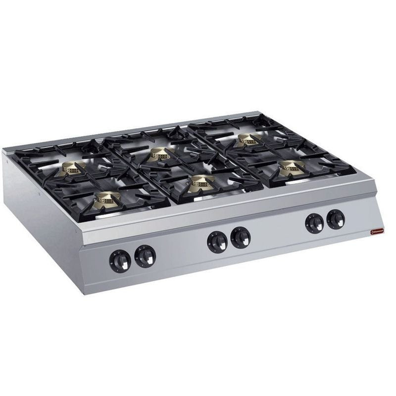 Cuisinière gaz DIAMOND 6 brûleurs - Technologie exclusive Flower Flame