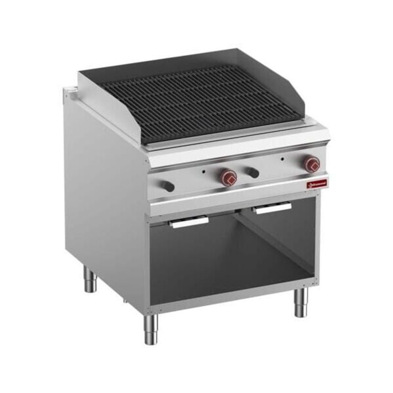 Grill professionnel DIAMOND - Grille fonte 2 faces réversible