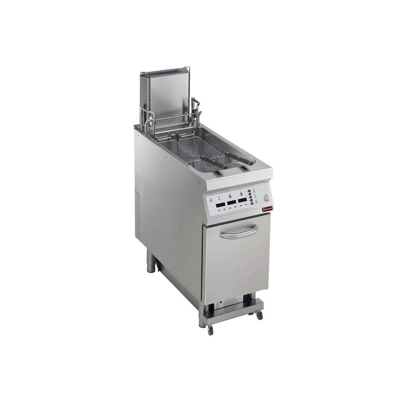 Friteuse gaz DIAMOND 23L - Filtrage automatique et relevage paniers