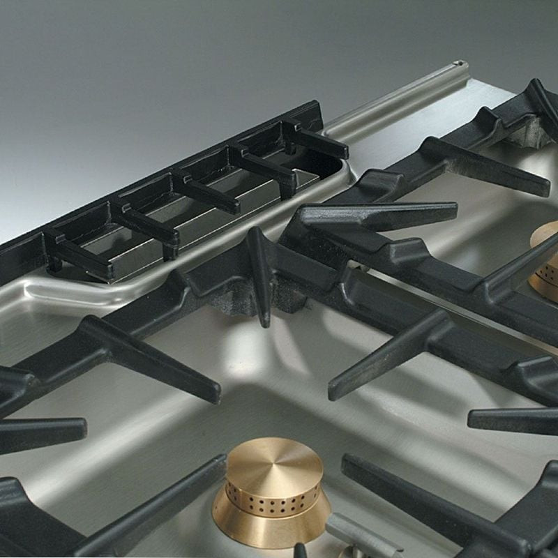 Cuisinière gaz DIAMOND 4 brûleurs 5,5 kW et four GN 2/1 - Inox