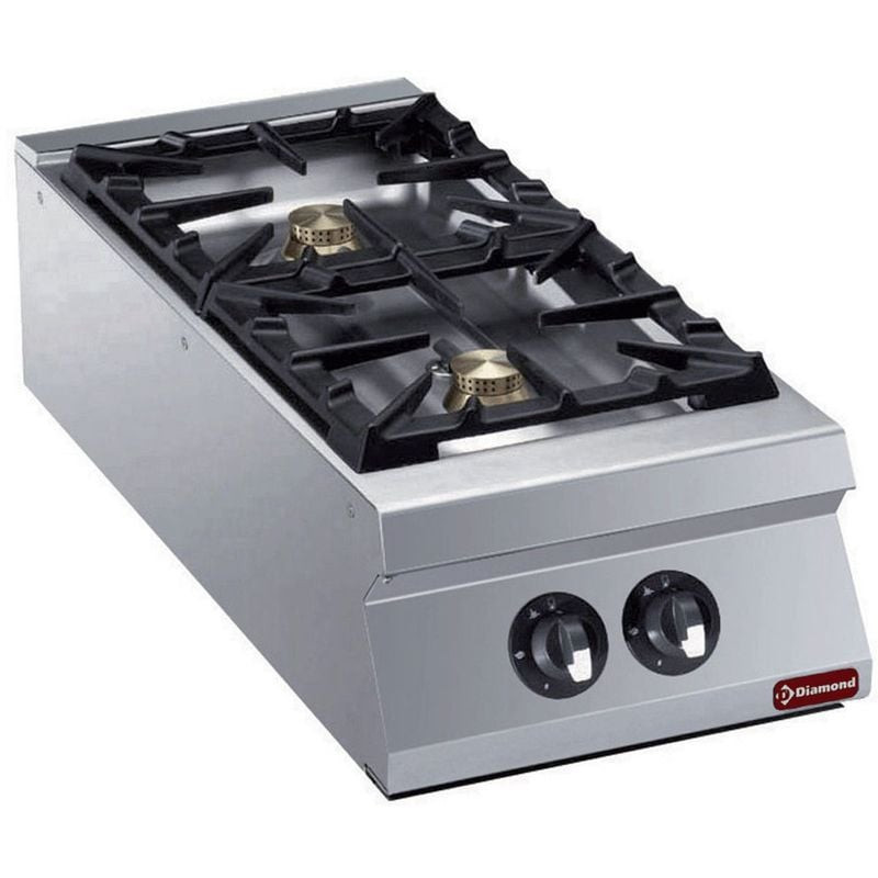 Cuisinière gaz 2 brûleurs DIAMOND - Technologie Flower Flame