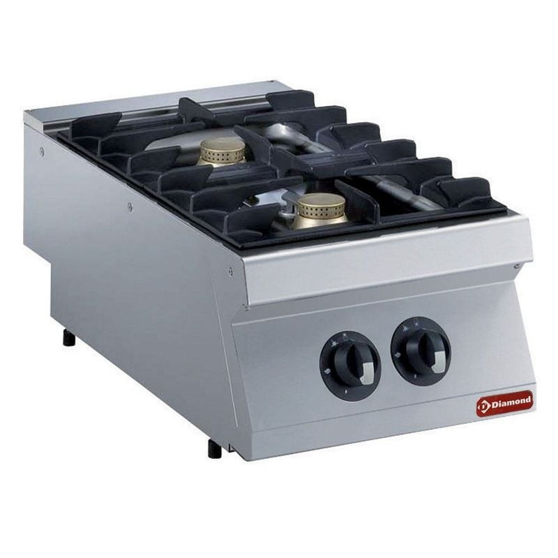 Cuisinière à gaz DIAMOND 2 feux - Technologie Flower Flame 5,5 kW