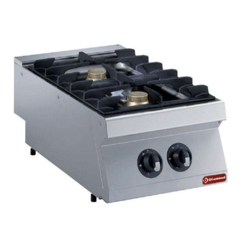 Cuisinière à gaz DIAMOND 2 feux - Technologie Flower Flame 5,5 kW