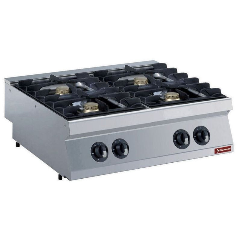 Cuisinière gaz DIAMOND 4 feux 5,5 kW - Performance professionnelle