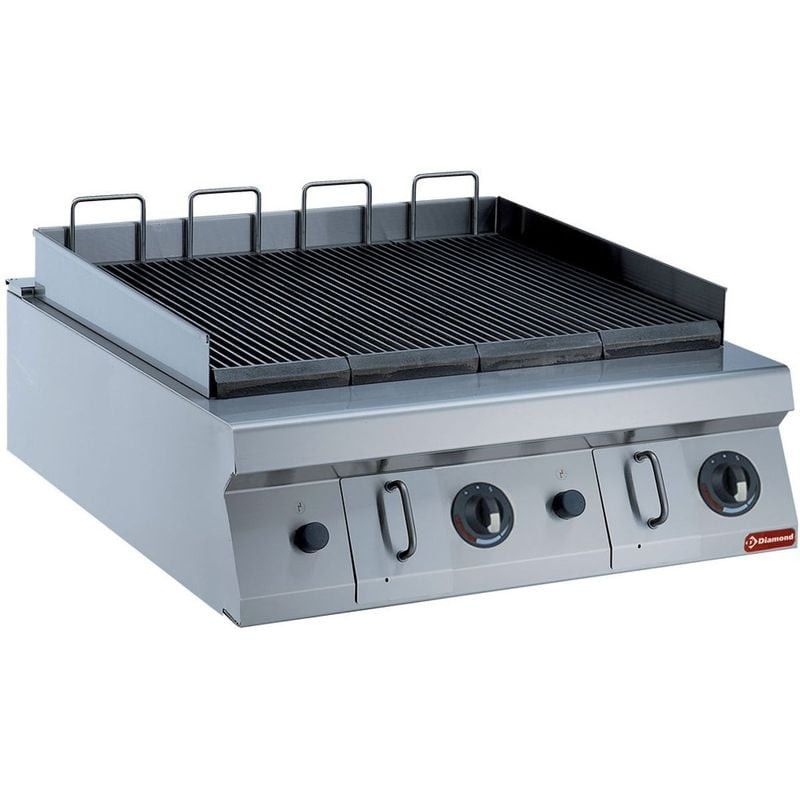 Grill gaz HP 800mm TOP DIAMOND | 2 modules indépendants | 14 kW total
