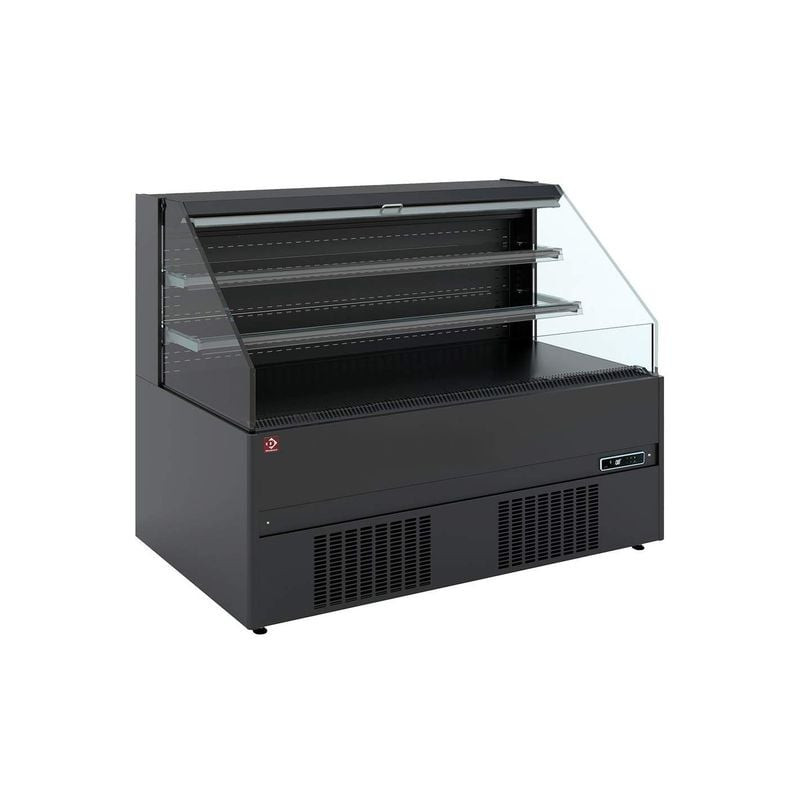 Meuble réfrigéré semi-mural DIAMOND - Libre-service, design full black