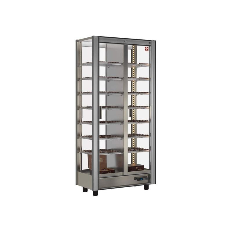 Vitrine réfrigérée chocolat Lt. 530 - DIAMOND | Traversante modulable