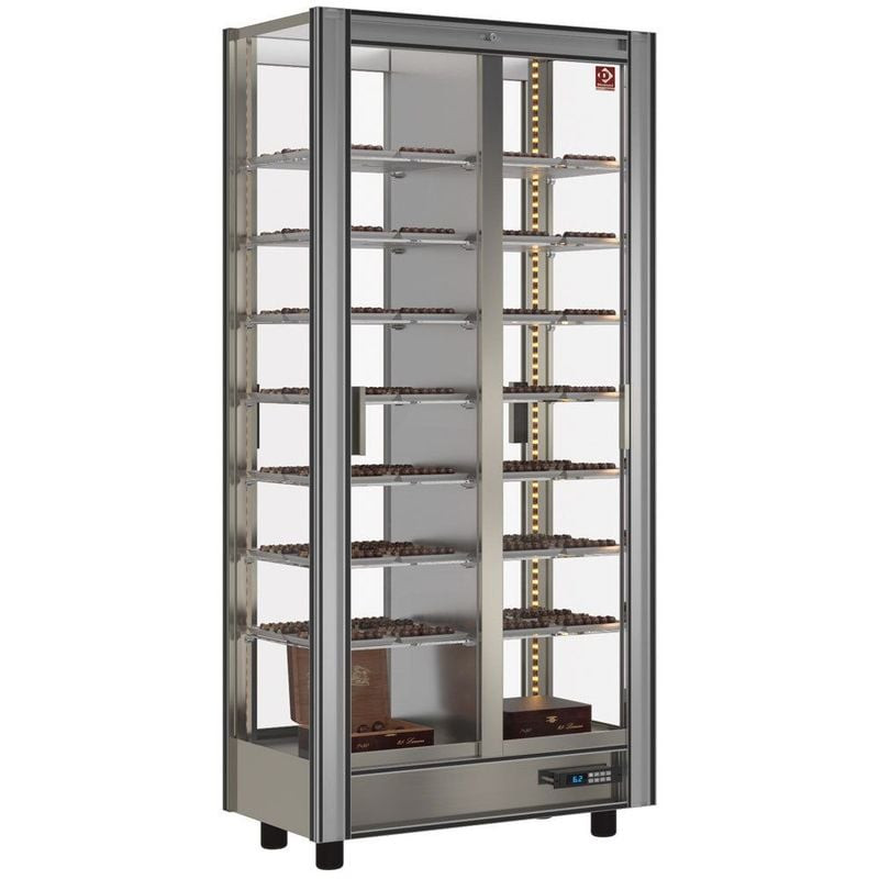 Vitrine réfrigérée chocolat Lt. 530 - DIAMOND | Traversante modulable