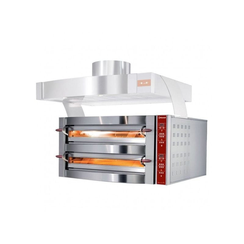 Four à pizzas électrique DIAMOND 2 chambres - 8 pizzas Ø 350 mm