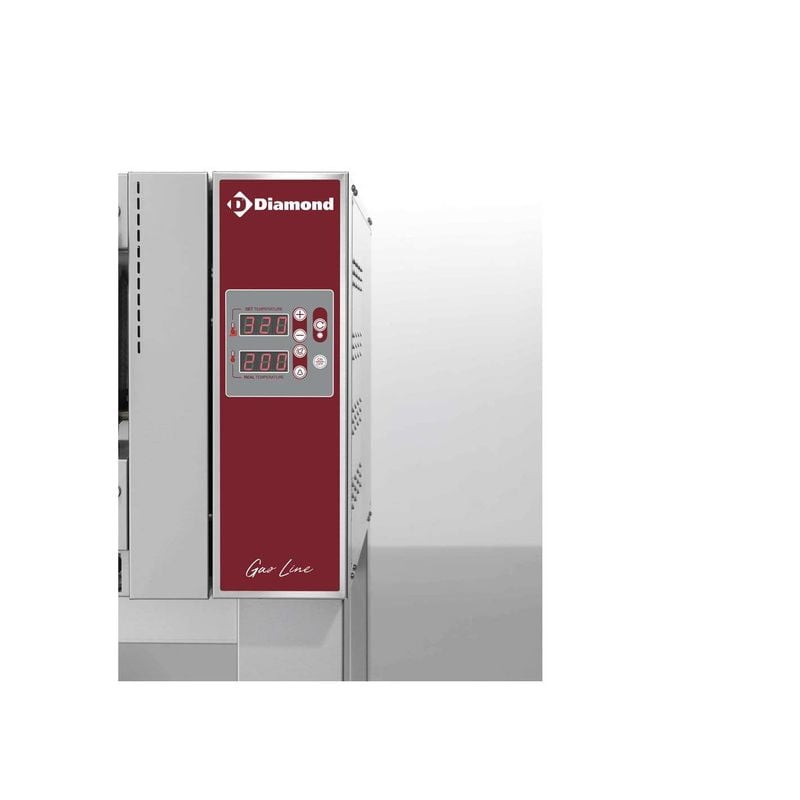 Four à pizzas gaz Diamond GL6/35-D - 6 pizzas simultanées Ø350 mm