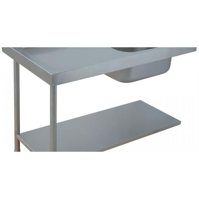 Table d'entrée gauche prélavage DIAMOND - Évier 500x500mm pro