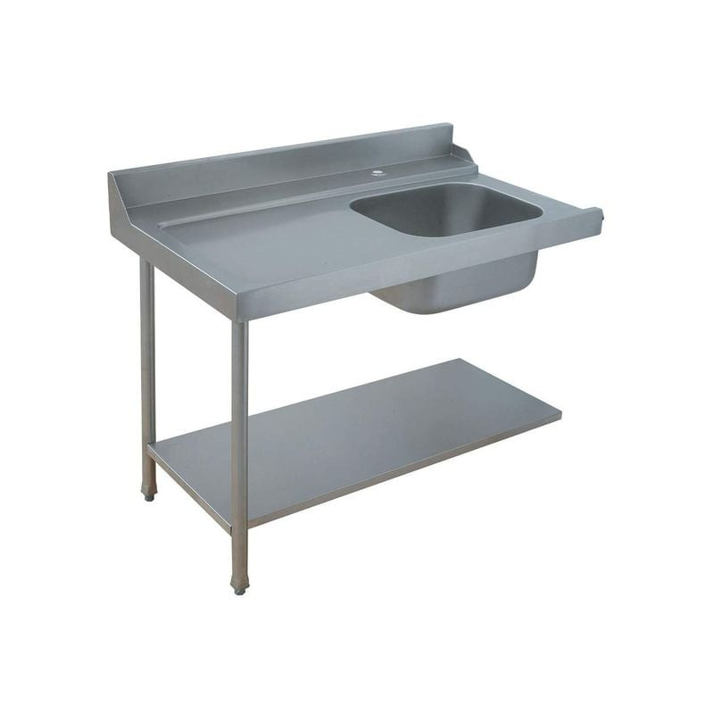 Table prélavage gauche DIAMOND - Évier inox pour restauration HORECA