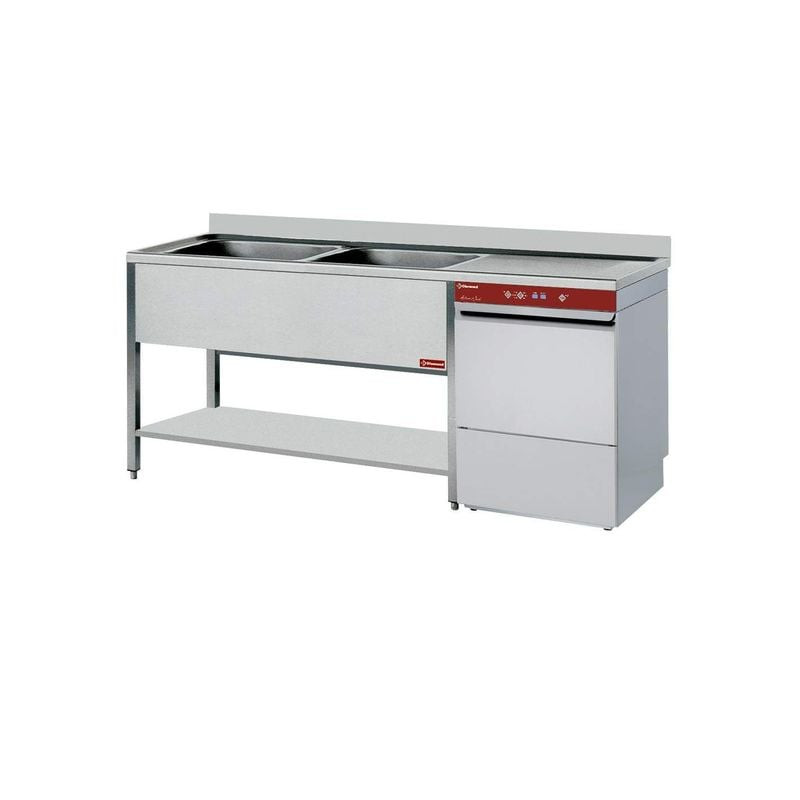 DIAMOND L1621VD-D : Plonge 2 cuves avec lave-vaisselle intégré