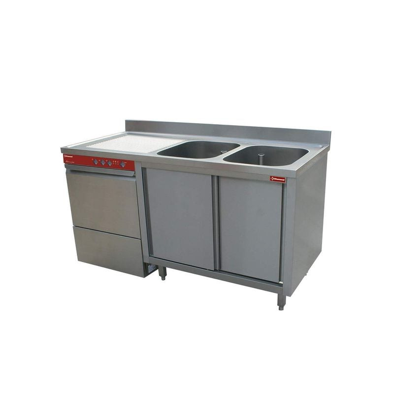 Plongeoir DIAMOND avec espace lave-vaisselle - Cuisine professionnelle