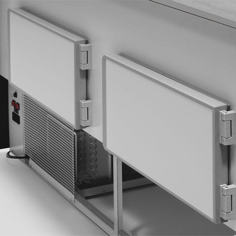 Comptoir vitrine réfrigéré DIAMOND - Vitre bombée et ventilation