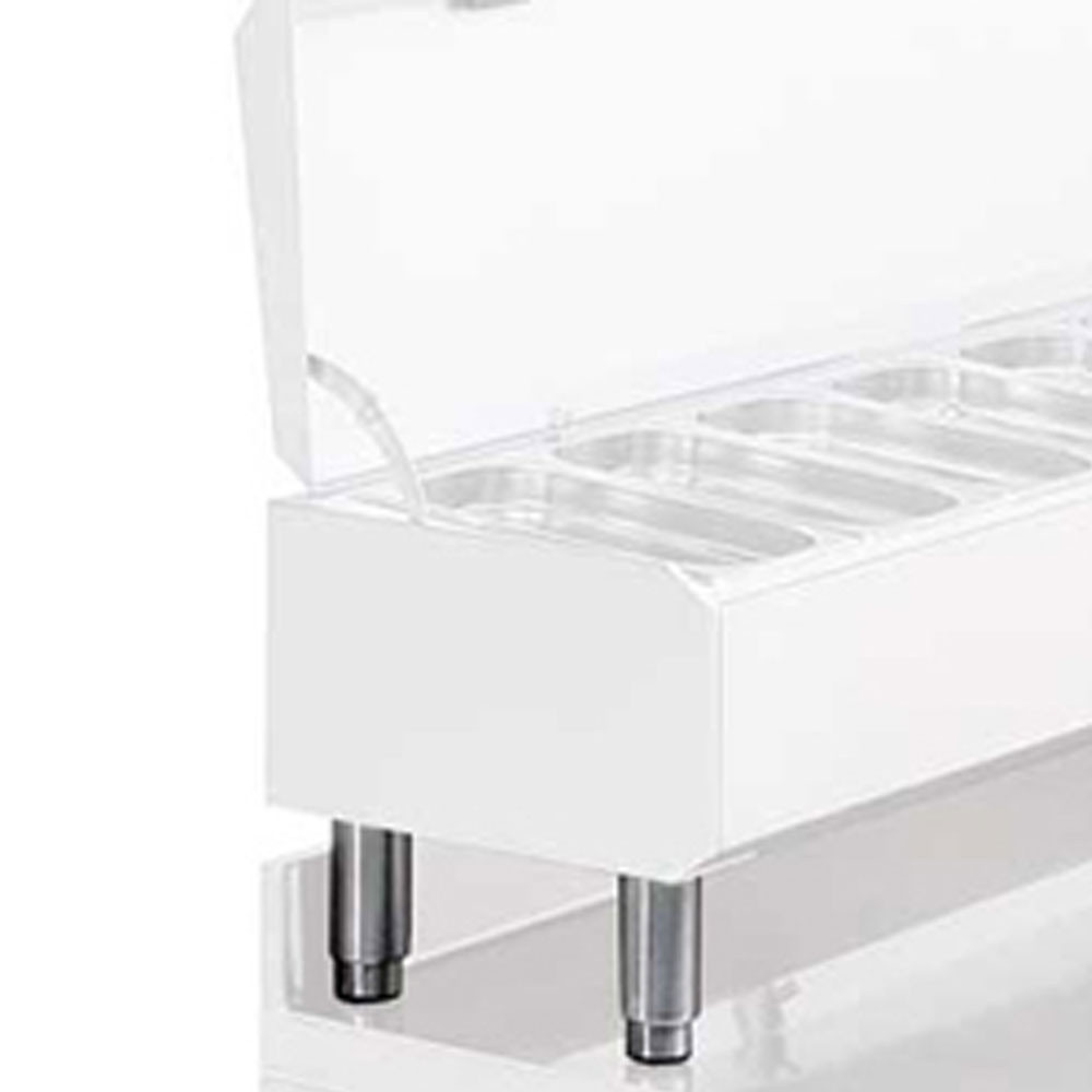 Kit de 4 pieds inox pour structures réfrigérées Diverso WR - Réglables