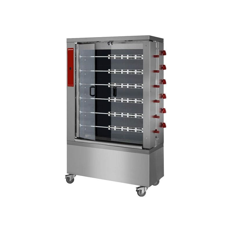 Rôtissoire vitrocéramique Diamond 6 broches - 36 poulets