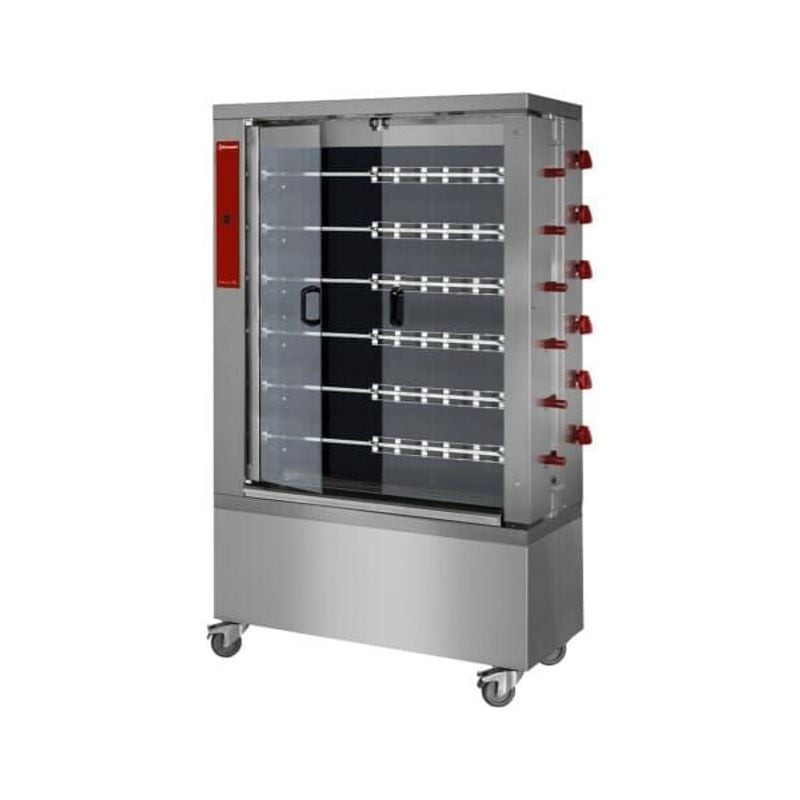 Rôtissoire vitrocéramique Diamond 6 broches - 36 poulets