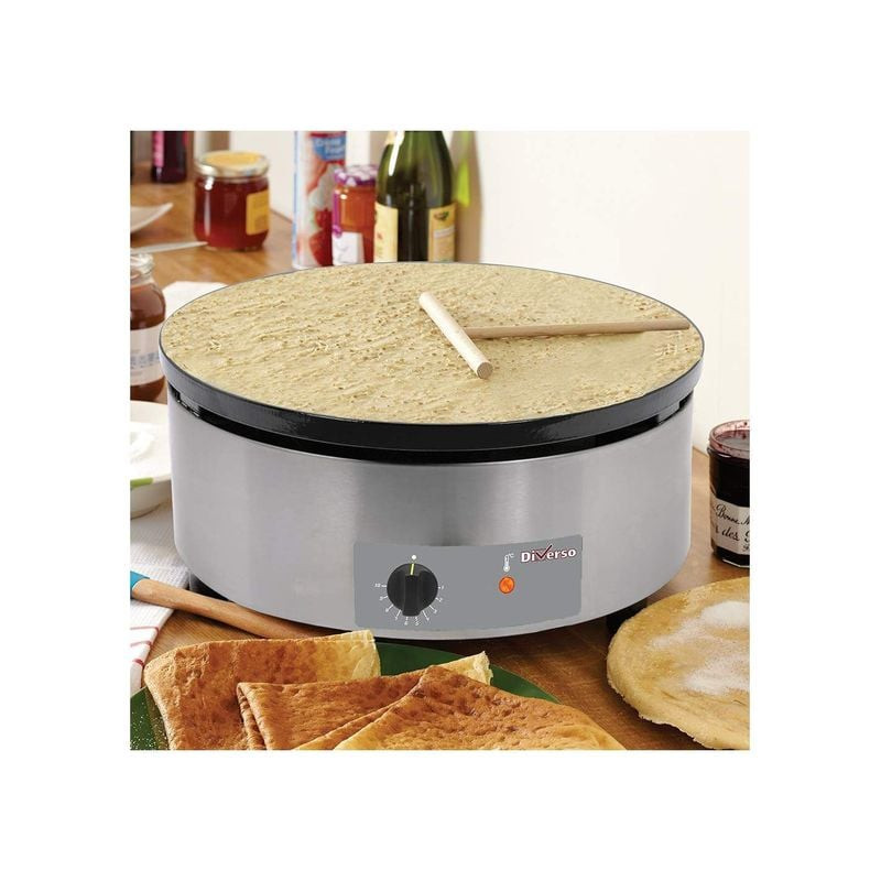 Crêpière électrique Diverso Ø400mm - Haute production 60 crêpes/h