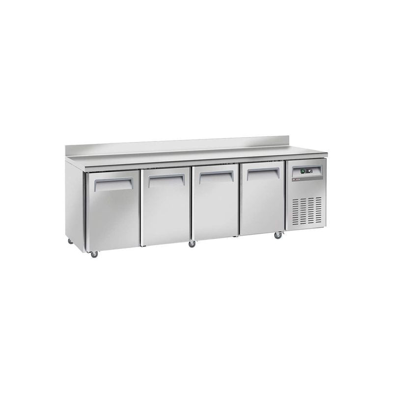 Table réfrigérée ventilée 4 portes GN 1/1 DIVERSO - Mobile avec freins