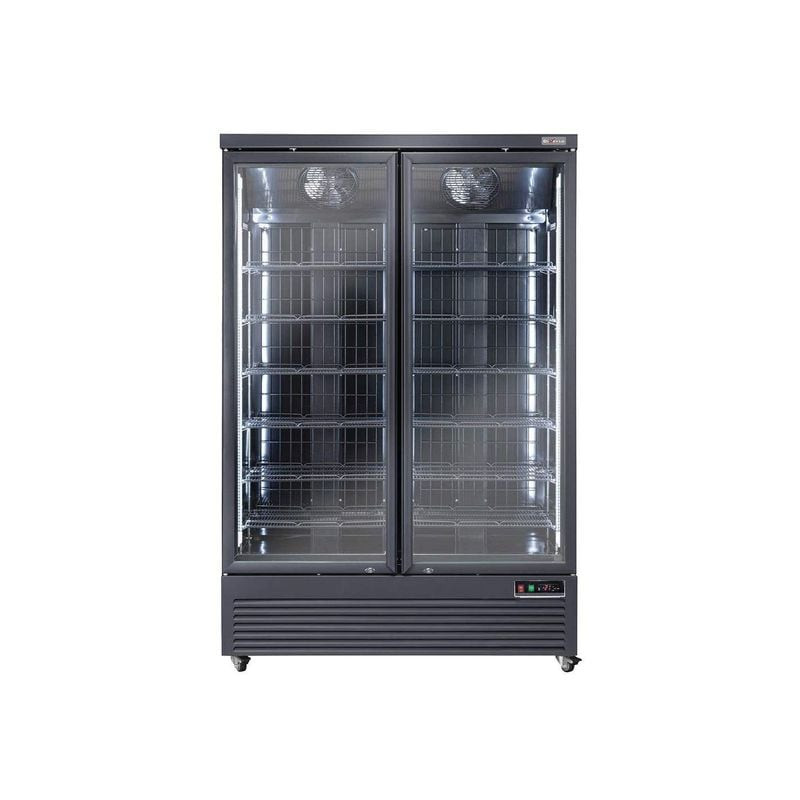 Vitrine congélateur DIVERSO 1084L noir - Professionnel haute capacité