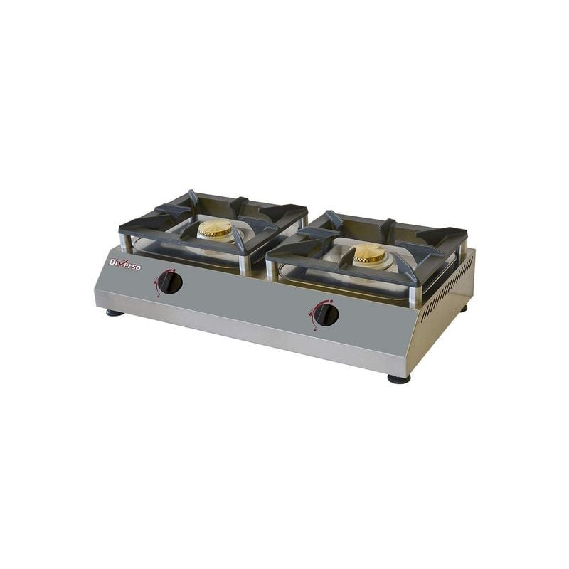Réchaud de table DIVERSO 2 brûleurs 5 kW - Performance professionnelle