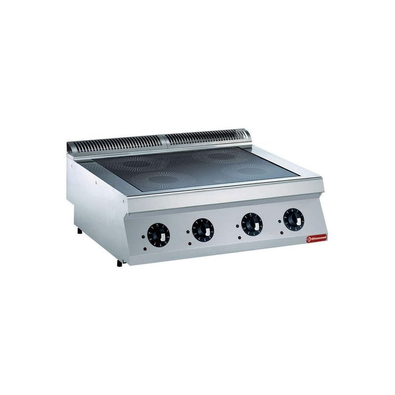 Cuisinière DIAMOND 4 foyers induction - Cuisson professionnelle rapide