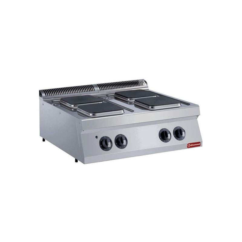 Cuisinière électrique DIAMOND 4 plaques carrées - TOP professionnel