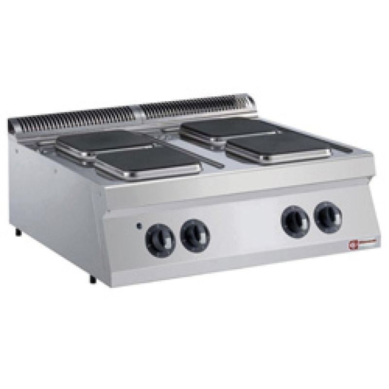 Cuisinière électrique DIAMOND 4 plaques carrées - TOP professionnel