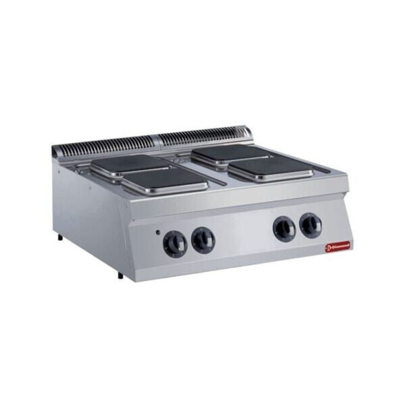 Cuisinière électrique DIAMOND 4 plaques - 10,4 kW - Professionnelle