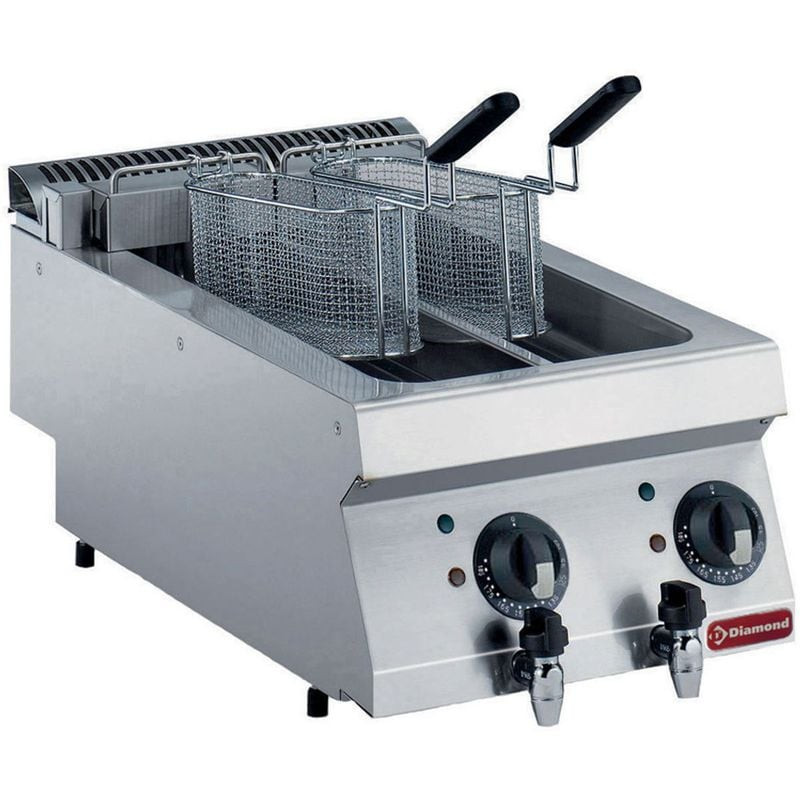 Friteuse électrique DIAMOND double cuve 5L - Professionnelle TOP