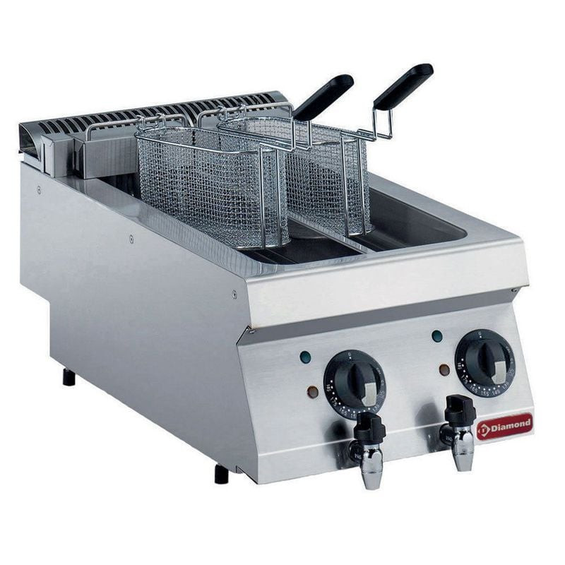 Friteuse électrique DIAMOND double cuve 5L - Professionnelle TOP